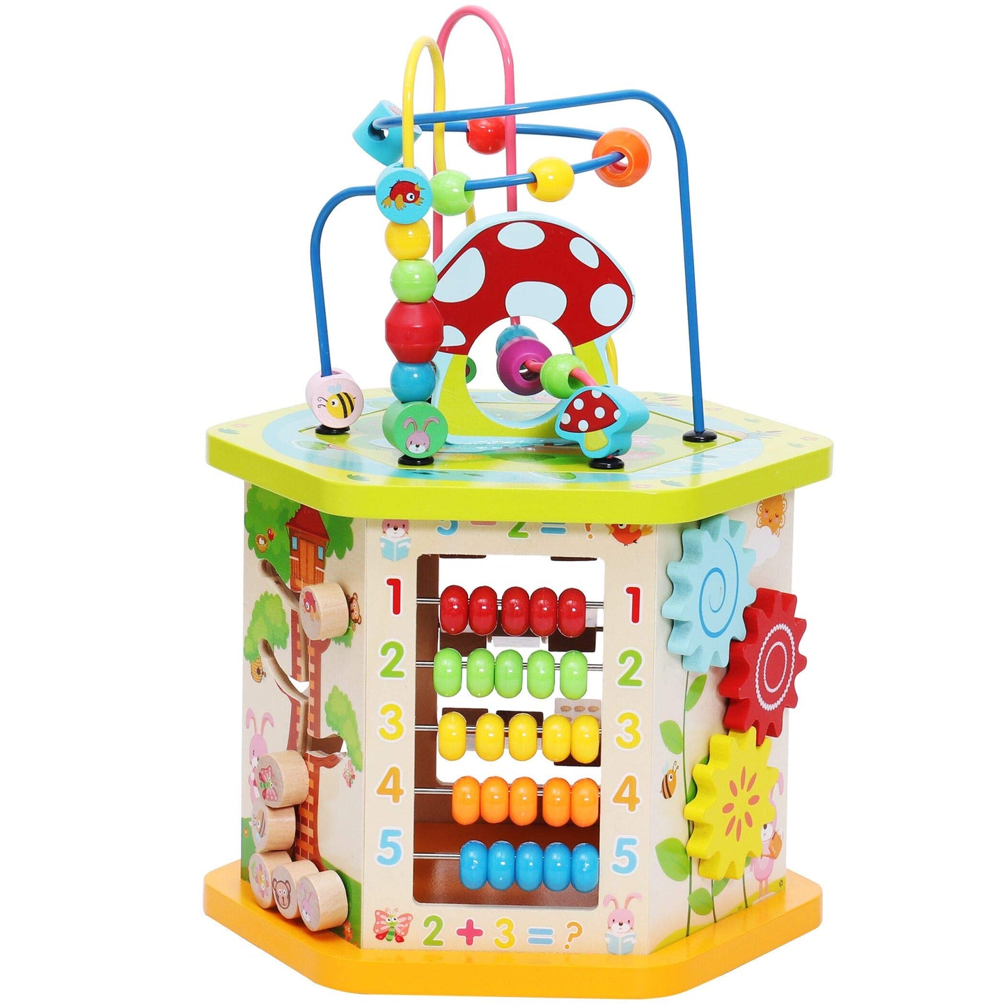 Wooden Cube Shape Sorter — Classic First Toy
