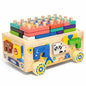 Animal Peg Sorter — Pull-Along Wooden Car