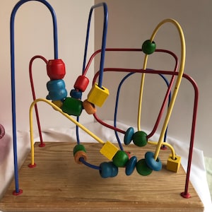Colour & Number Bead Maze Board