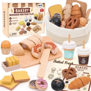 Wooden Kitchen Cookie Baking Set