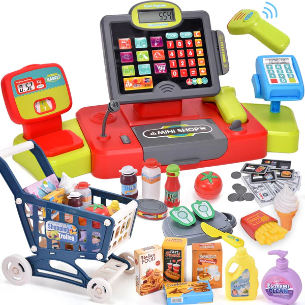 Dessert Bakery + Cash Register Play Set - Image 1